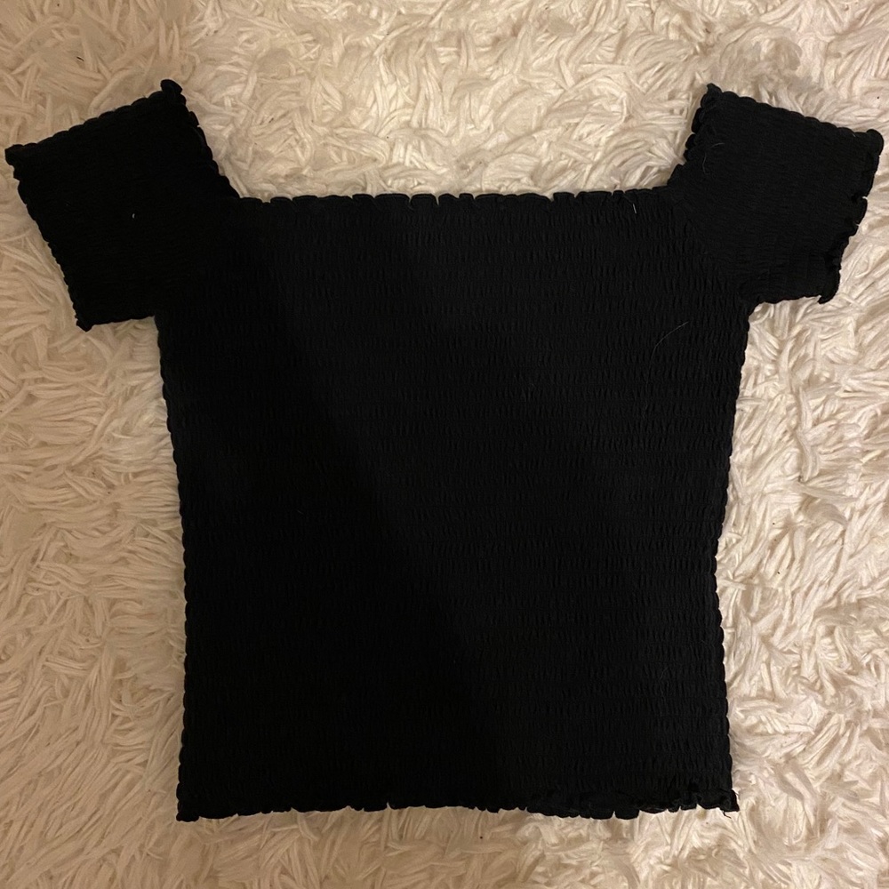 Black Off the Shoulder Top